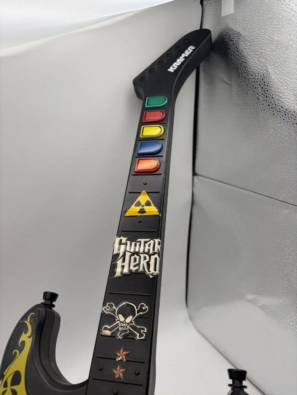 PS2 Guitar Hero Kramer Striker Guitar 95119.805 Red Octane No Dongle Tested Work